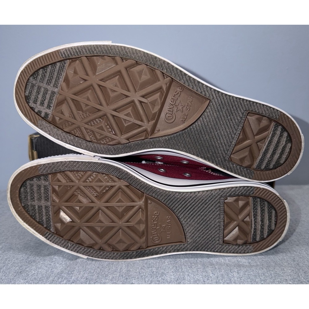 Converse Shoes Womens 8 M 6 Maroon Chuck Taylor All Star Canvas Low Top Sneakers - Picture 8 of 10